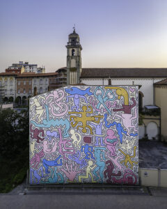 Tuttomondo, Keith Haring, Chiesa di Sant'Antonio Abate, Pisa (1989)